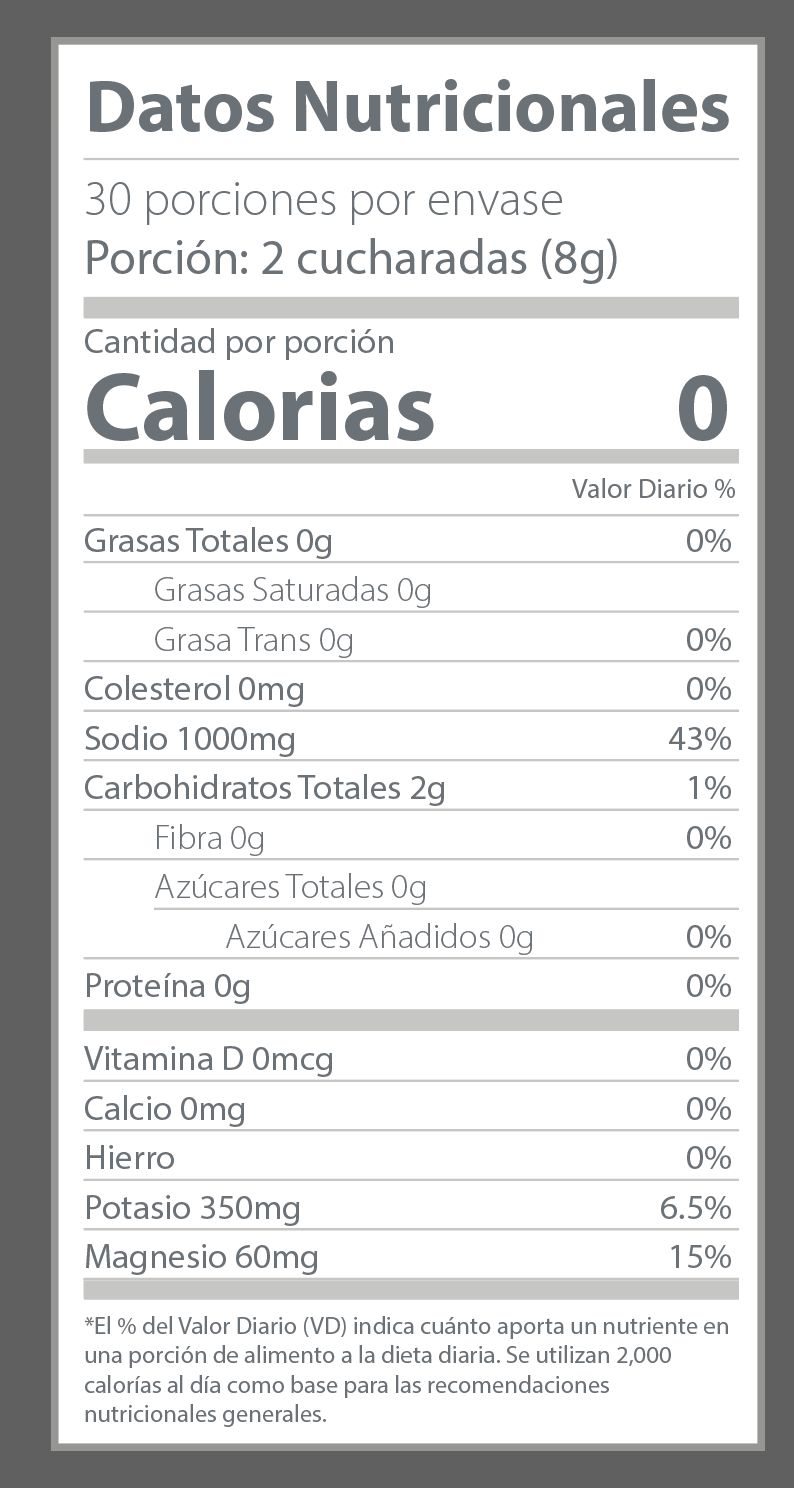 Salty Natural - Suplemento de Hidratación (30 Porciones)