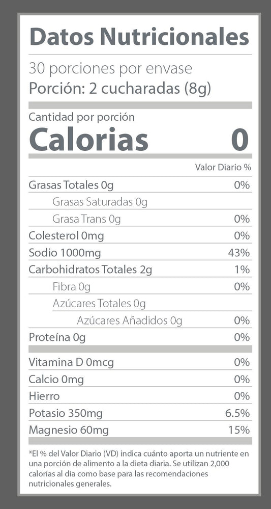 Salty Natural - Suplemento de Hidratación (30 Porciones)