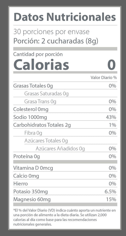 Salty Natural - Suplemento de Hidratación (30 Porciones)